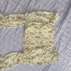 Beautiful floral off the shoulder sleeve